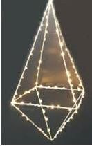 Noleggio Lampadario microluci piramide oro a Milano